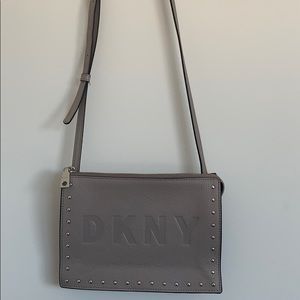 Gray DKNY crossbody